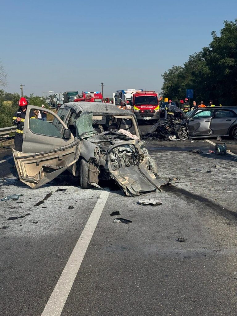 accident DN6 Jena Timiș